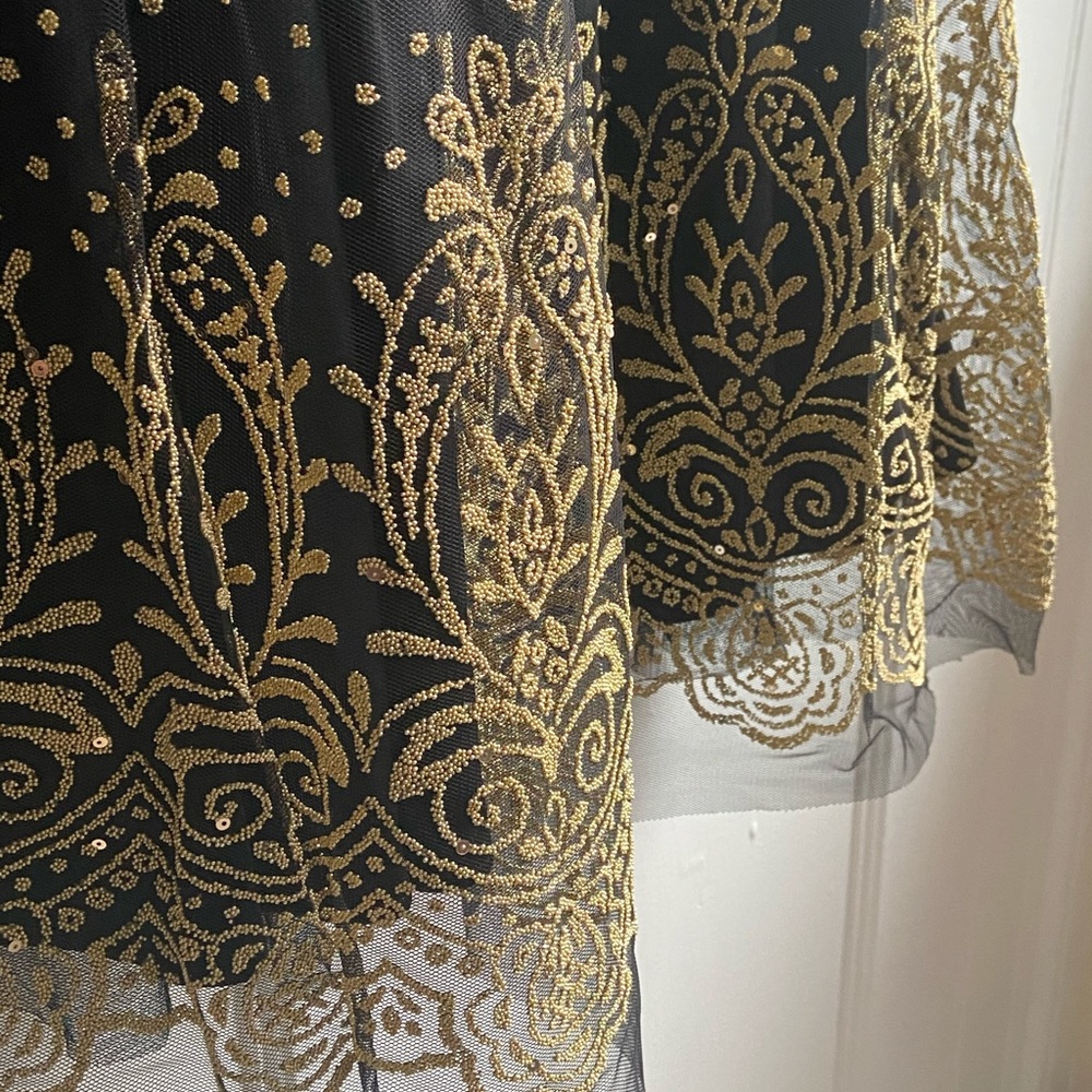Gold and black party dress size 14 - Picture 2 of 5
